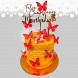 Torta Mariposas Sunshine a Domicilio Cali para 20 Personas Pedido Solicitado Con 4 Días De Anticipación  