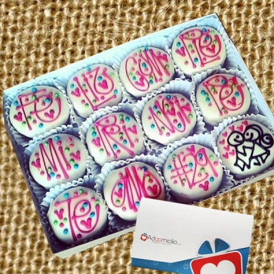 Alfajores Cali Caja x 12 Feliz Cumpleaños Princesa Pedido Con Un Día De Anticipación