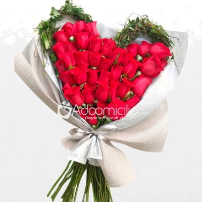 Regalos Corazón De Rosas Arreglos Florales A Domicilio En Barranquilla