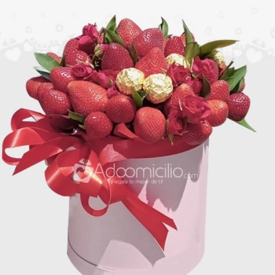 Regalo de fresas con chocolate  Ferrero para regalar el dia del padre  en Mexico  