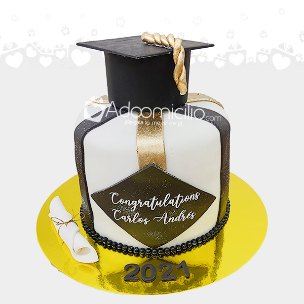 Torta De Grado Lineas 20 Porciones Sabor Chocolate Regalos A Domicilio En Cali Pedido Con 2 Dias De Anticipado