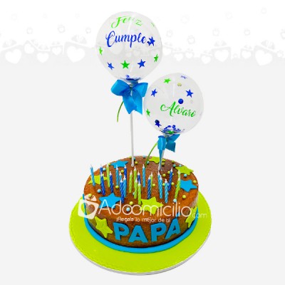 Torta Mini Burbujas Cumpleaños Sabor Naranja 15 Porciones A Domicilio En Cali Pedido Con 2 Dias De Anticipado