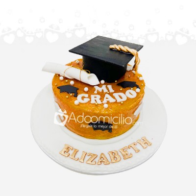 Grado Torta De 15 Porciones Sabor Naranja A Domicilio En Cali Pedido Con 2 Dias De Anticipado