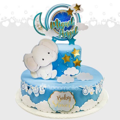 Torta Para Baby Shower Niño A Domicilio En Cali Pedido Con 3 Días De Anticipación 