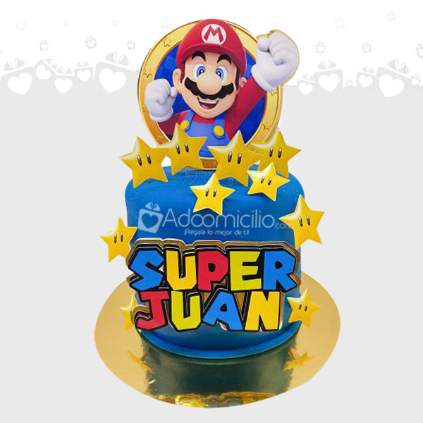 Torta Con Temática De Mario Bros A Domicilio En Cali, Pedido Con 2 Días De Anticipación 