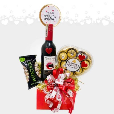 Regalo De Amor Y Amistad Con Vino A Domicilio En Cali 