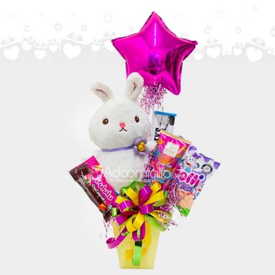 Regalo Con Dulces Y Peluche Para El Día Del Amor Y La Amistad A Domicilio En Cali 