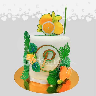Torta Limones Cumpleaños a Domicilio Para 20 Personas Pedido Solicitado Con 4 Días De Anticipación 