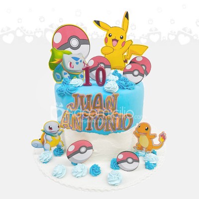 Torta Pokémon Cumpleaños a Domicilio Cali para 30 Personas Pedido Solicitado Con 4 Días De Anticipación 
