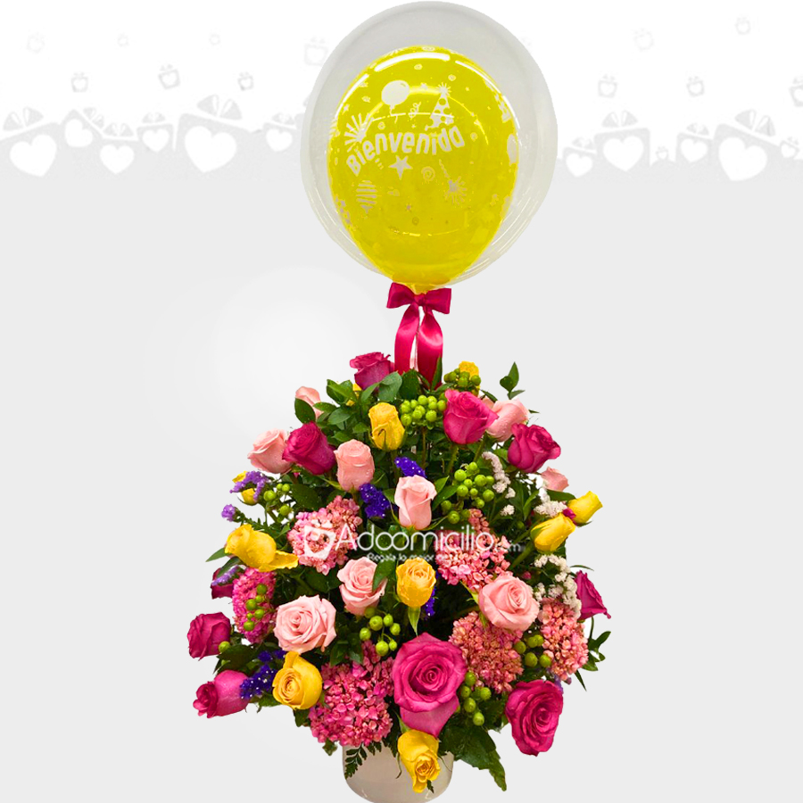 Arreglo Flora Con Rosas A Domicilio En Cali Pedido Con Dos Días De Anticipación 