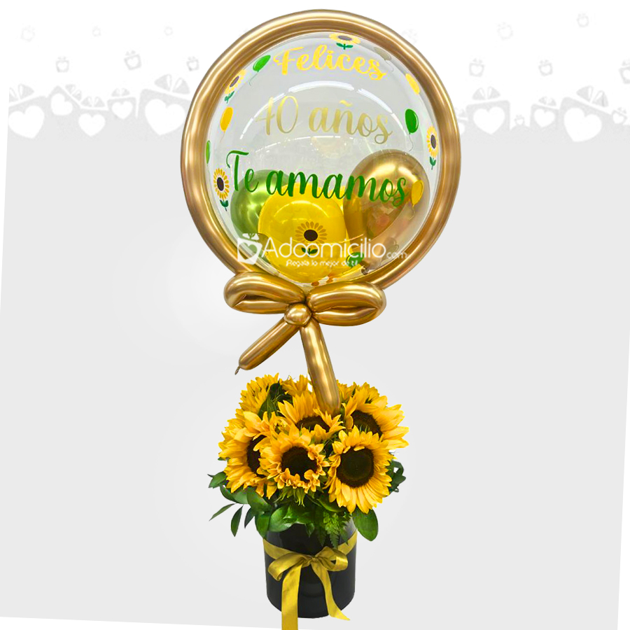Arreglo De Girasoles Para Cumpleaños A Domicilio En Cali Pedido Con Dos Días De Anticipación 