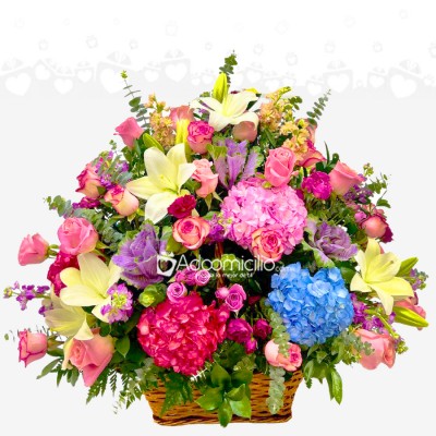 Arreglo Floral Con Hortensias A Domicilio En Cali Pediod Con Dos Días De Anticipación 