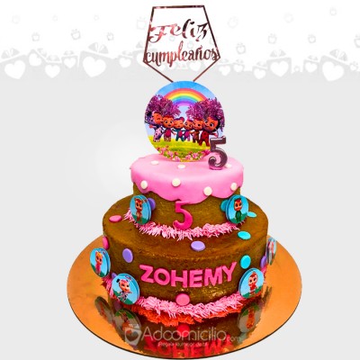 Torta De Cumpleaños Para Niña Con Temática De Bebé Llorón A Domicilio En Cali Pedido Con Dos Días De Anticipación 