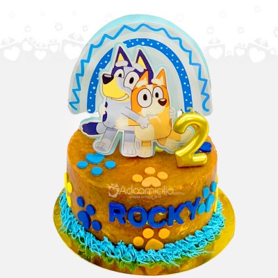 Torta Para Cumpleaños Con Temática De Bluey Y Bingo A Domicilio En Cali Pedido Con Dos Días De Anticipación 