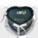 Torta De Corazón Negro Coquet A Domicilio En Cali Pedido Con Dos Días De Anticipación 