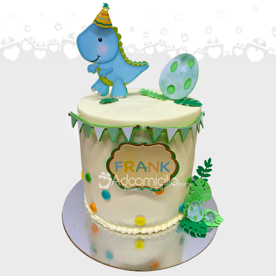 Torta Para Niños Con Temática De Dinosaurio A Domicilio En Cali Pedido Con Dos Días De Anticipación 