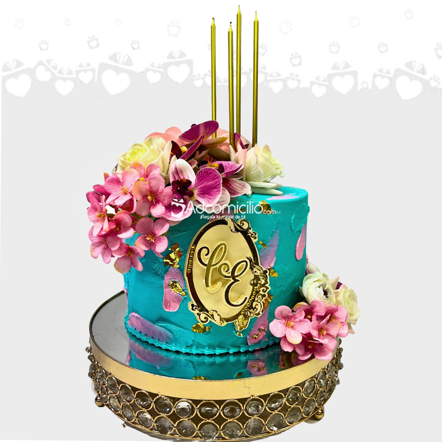 Torta Floral Para Mujer A Domicilio En Cali Pedido Con Dos Días De Anticipación 