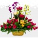 Arreglo Floral Con Rosas Y Orquídeas A Domicilio En Cali Pedido Con Un Día De Anticipación 