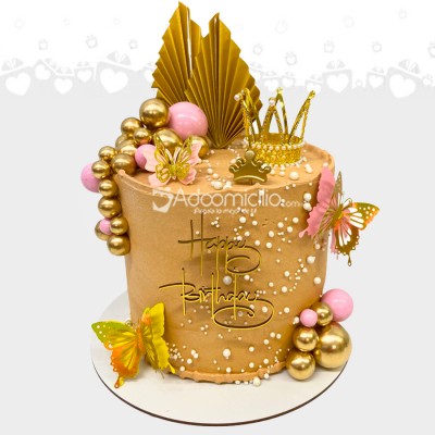 Torta Con Corona De Cumpleaños Para Mujer A Domicilio En Cali Pedido Con 2 Días De Anticipación 