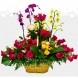 Arreglo Floral Con Rosas Y Orquídeas A Domicilio En Cali Pedido Con Un Día De Anticipación 