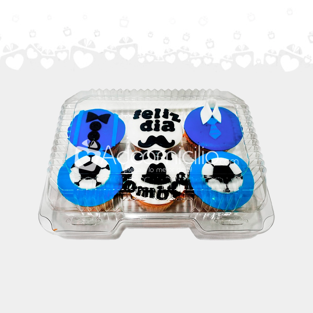 Estuche x6 Cupcakes Día del Hombre Especial