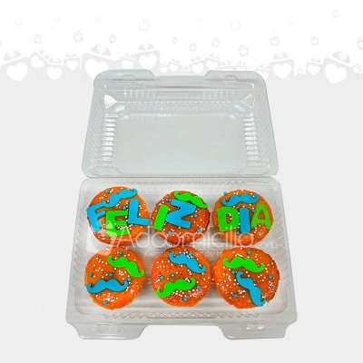 Estuche x6 Cupcakes Día del Hombre