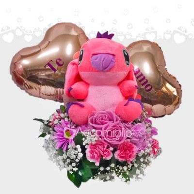 Regalo Para Amor Y Amistad Con Peluche Y Flores A Domicilio En Medellín 