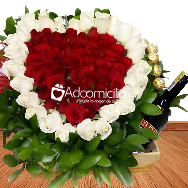 Arreglos florales para aniversario en Medellín Mi corazón es tuyo 
