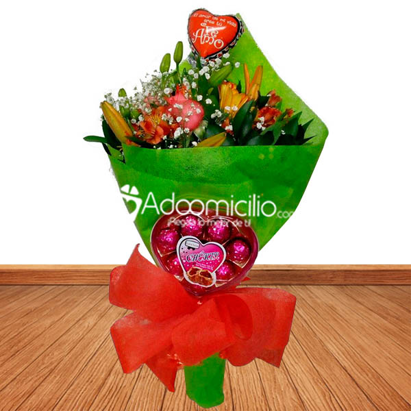 Arreglos florales para aniversario en Medellín Bouquet amoroso