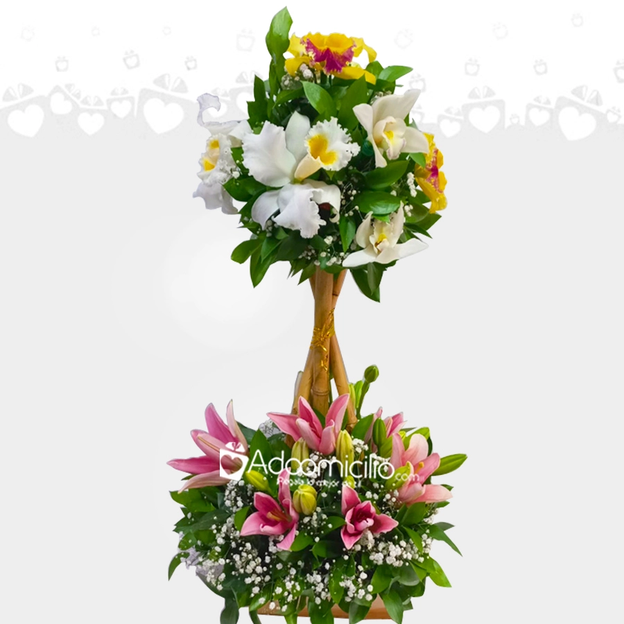 Arreglo Floral Con Lirios Para El Día De La Madre A Domicilio En Medellín 
