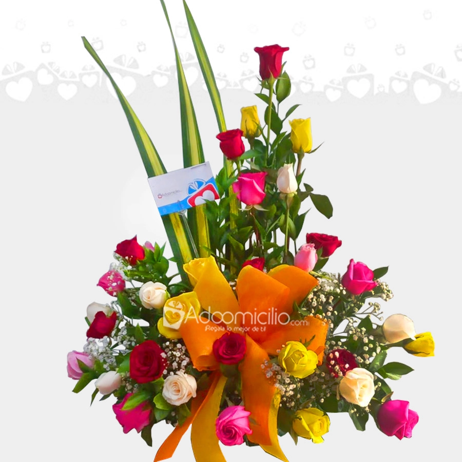 Emoción Froral Arreglo Floral Dia de la Mujer A Domicilio En Medellin