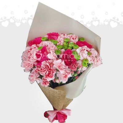 Bouquet De Claveles Y rosas Enamorar A Domicilio En Cali 