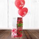 Flores Cali Caja x 12 rosas con 2 Globos con helio