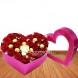 Ramos de flores San Valentín Cali Caja corazón + ferreros