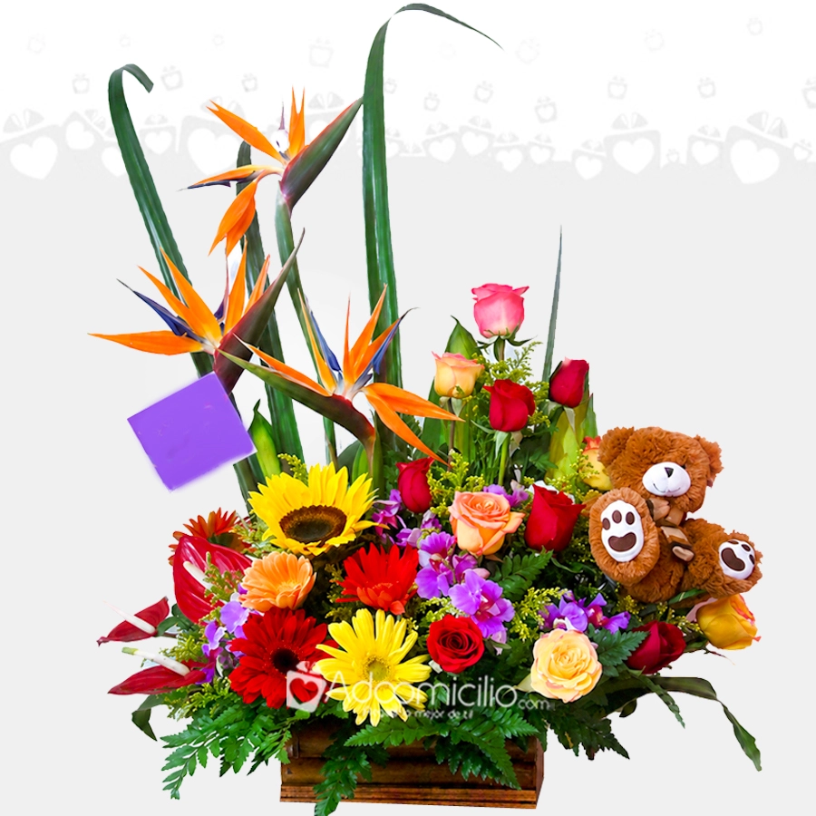 Arreglo Floral Colorido A Domicilio En Cali 