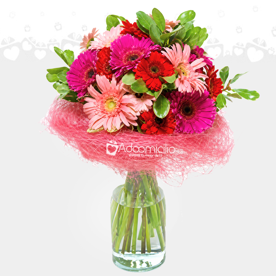 Arreglo Floral Con Gerberas En Florero A Domicilio En Cali 