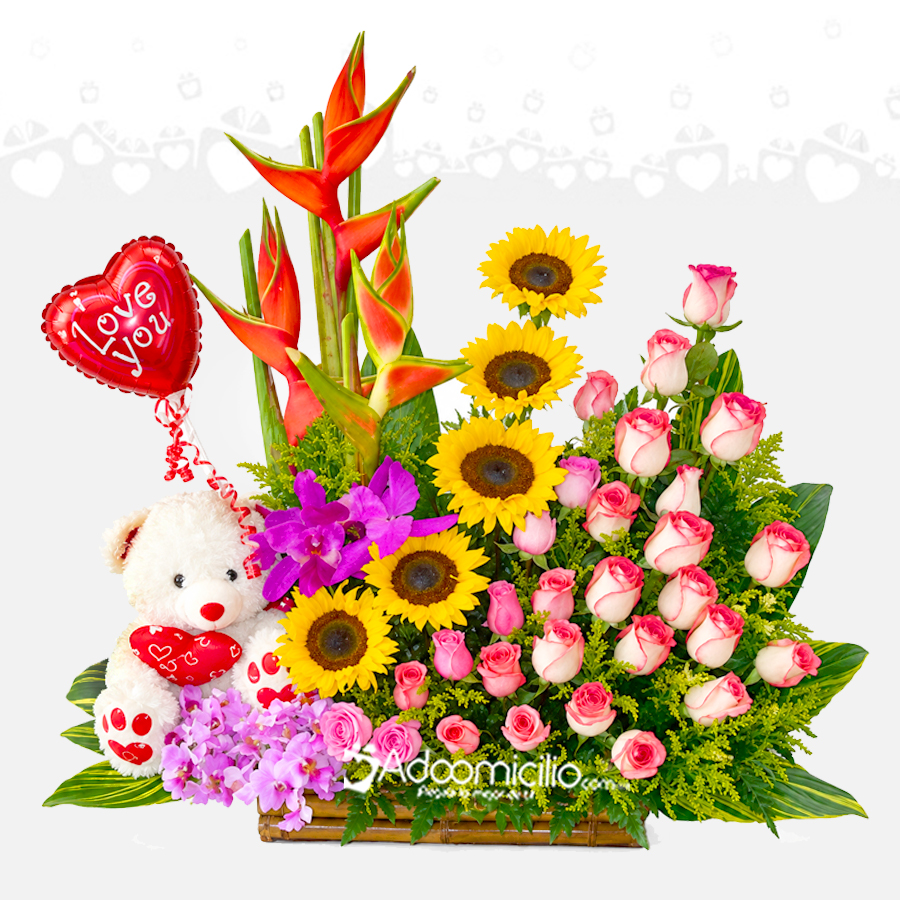 Arreglo Floral Con Peluche A Domicilio En Cali 