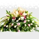 Arreglo Funebre Con Lirios Y Rosas 