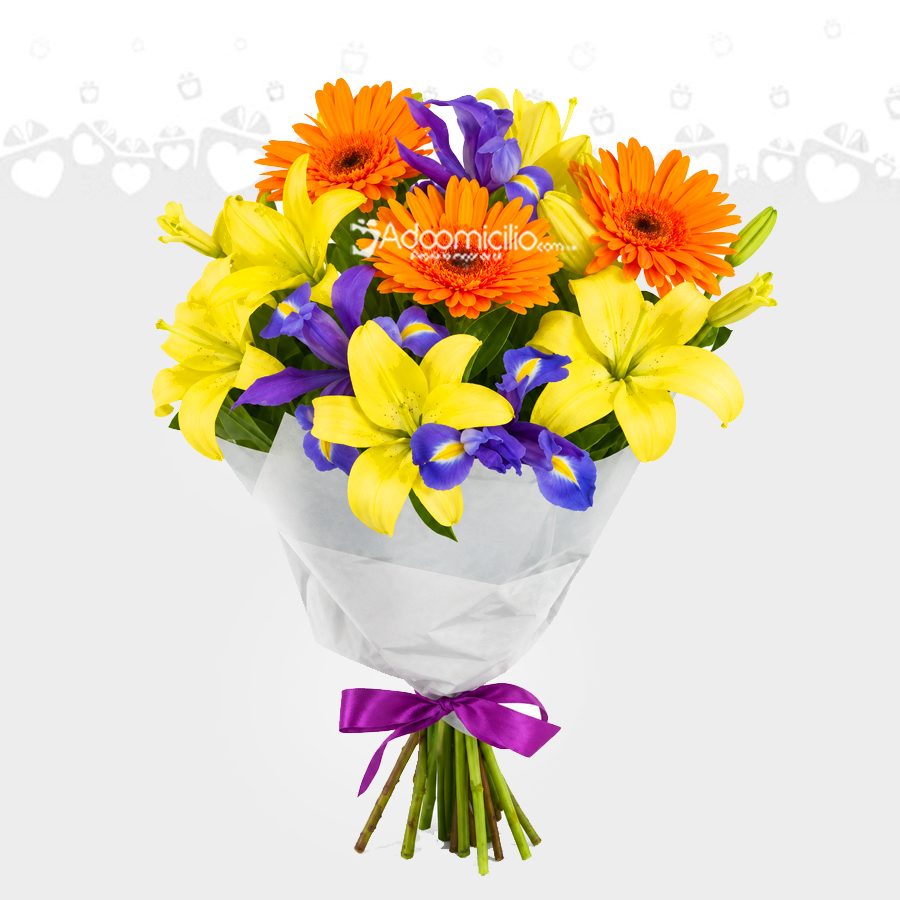 Bouquet Con Lirios Amarillos A Domicilio En Cali 
