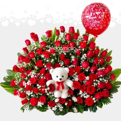 Rosas Y Peluche A Domicilio En Cali 