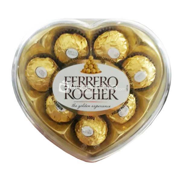 Chocolates a domicilio en Cali Cofre Corazón x 7 unds de Ferrero 