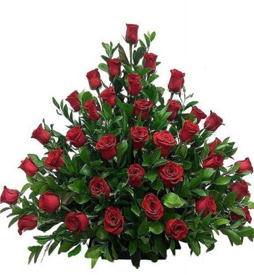 Arreglo Floral Armonía con rosas rojas Flores a domicilio en Bogota