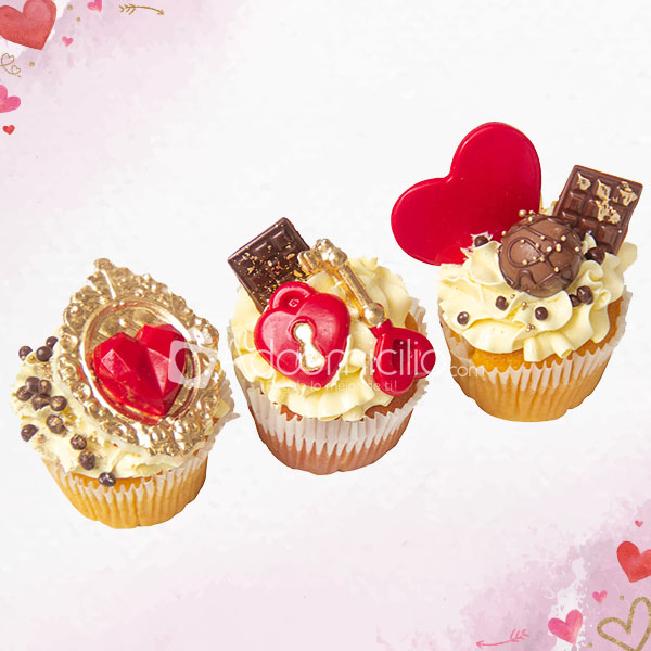 Cupcakes Amor Por 3 Regalos De Amor Y Amistad A Domicilio En Medellin Pedido Con Un Dia De Anticipado