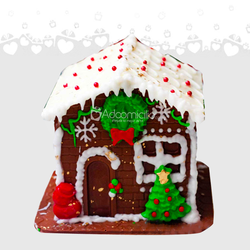 Regalos A Domicilio Casita de Navidad En Chocolate En Medellin Pedido Con 1 Dia De Anticipado