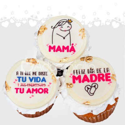 Cupcakes x 3 Para El Día De La Madre A Domicilio En Medellín Pedido Con 1 Día De Anticipación 