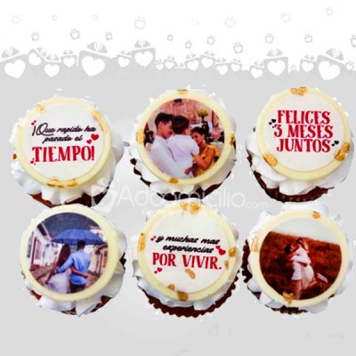 Cupcakes Para Aniversario X6 A Domicilio En Medellín Pedido Con 1 Día De Anticipación 