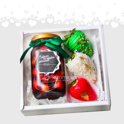 Regalo Navideño De Fresas Con Chocolate Y Sangría A Domicilio En Medellín Pedido Con Dos Días De Anticipación 