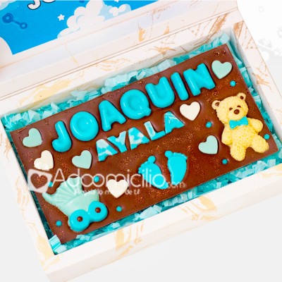 Caja de chocolate bienvenida niño a domicilio Medellín pedido con 2 días de anticipación 