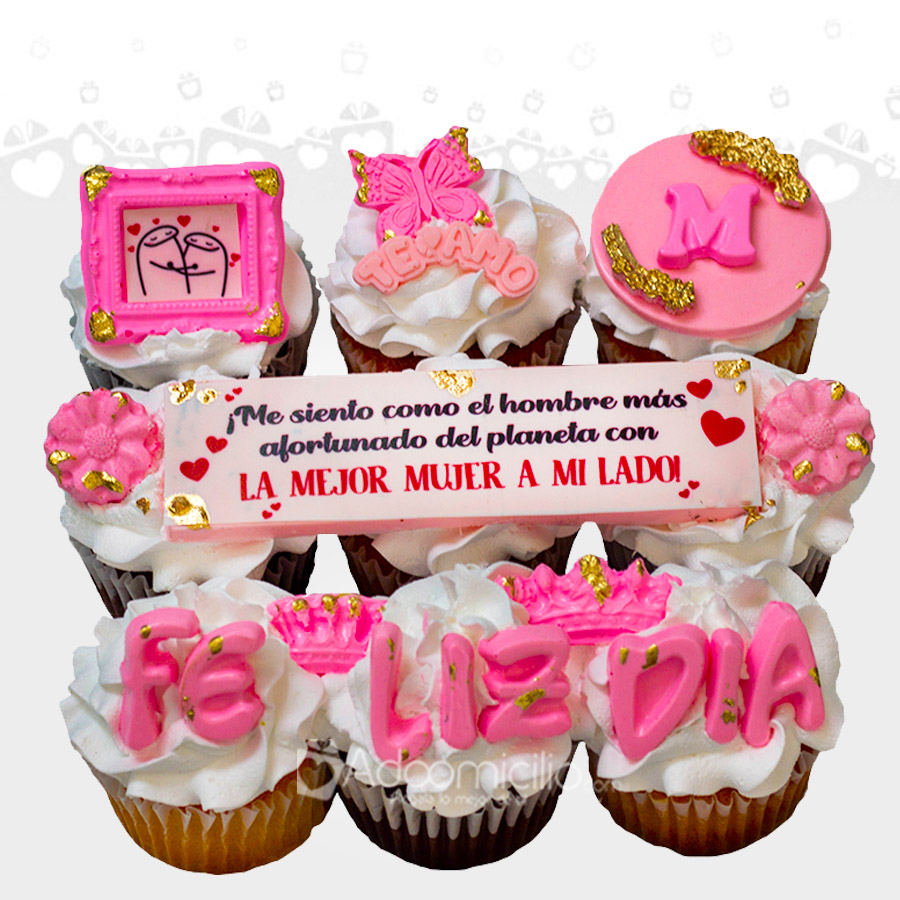 Cupcakes Del Día De La Mujer X9 A Domicilio En Medellín Pedido Con Un Día De Anticipación 