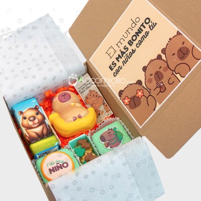 Regalo Para El Día Del Niño Con Temática De Capibara A Domicilio En Medellín Pedido Con Un Día De Anticipación 